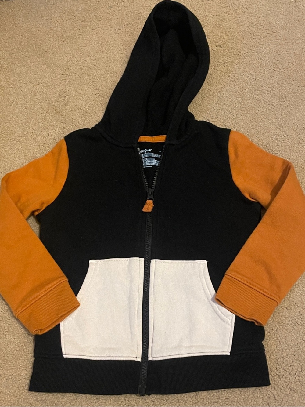 Cat & Jack Colorblock Boys Hooded Zip up jacket